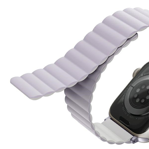 Uniq Revix strap for Apple Watch 1/2/3/4/5/6/7/8/SE/SE2 38/40/41mm - lilac and white