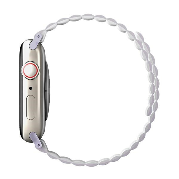 Uniq Revix strap for Apple Watch 1/2/3/4/5/6/7/8/SE/SE2 38/40/41mm - lilac and white