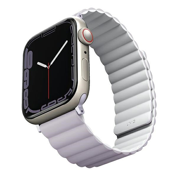 Uniq Revix strap for Apple Watch 1/2/3/4/5/6/7/8/SE/SE2 38/40/41mm - lilac and white