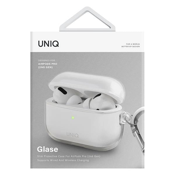 Uniq case Glase AirPods Pro 2 gen transparent/glossy clear