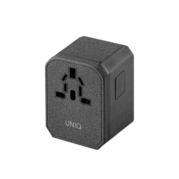 Uniq Voyage LITHOS Collective 33W 2xUSB PD 18W QC 3.0 travel adapter - gray