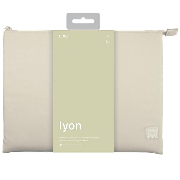 Uniq Lyon Waterproof RPET case for a 14" laptop - beige