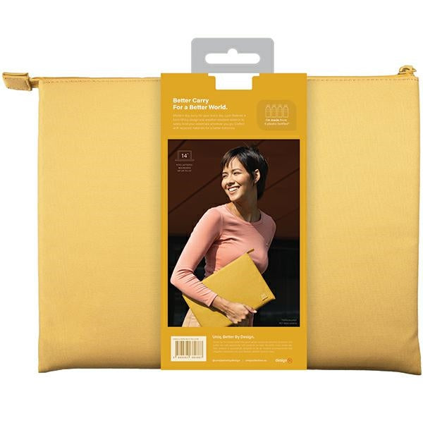 Uniq Lyon Waterproof RPET case for a 14" laptop - yellow