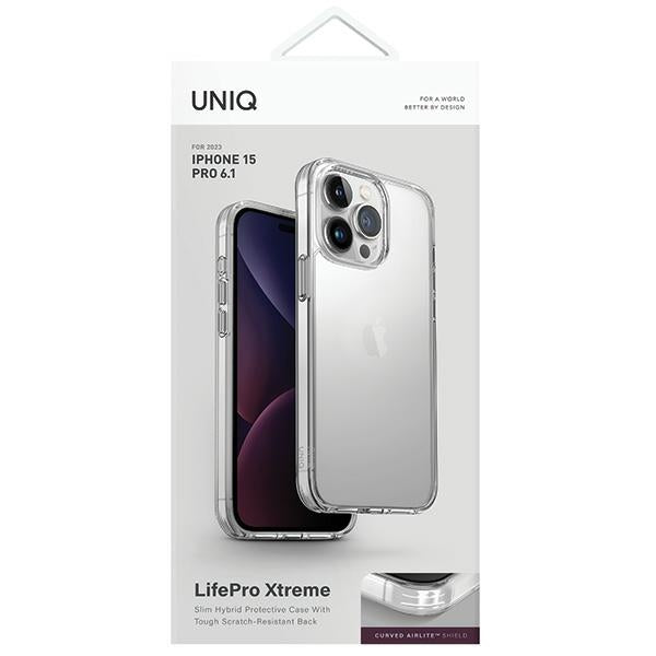 Uniq LifePro Xtreme Magclick Charging case for iPhone 15 Pro - transparent