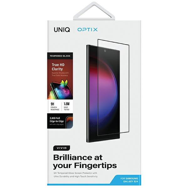 Uniq Optix Vivid glass for Samsung Galaxy S24 with applicator
