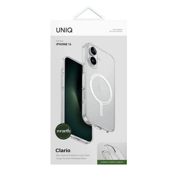 Uniq Clario iPhone 16 6.1" Magclick Charging case transparent/lucent clear