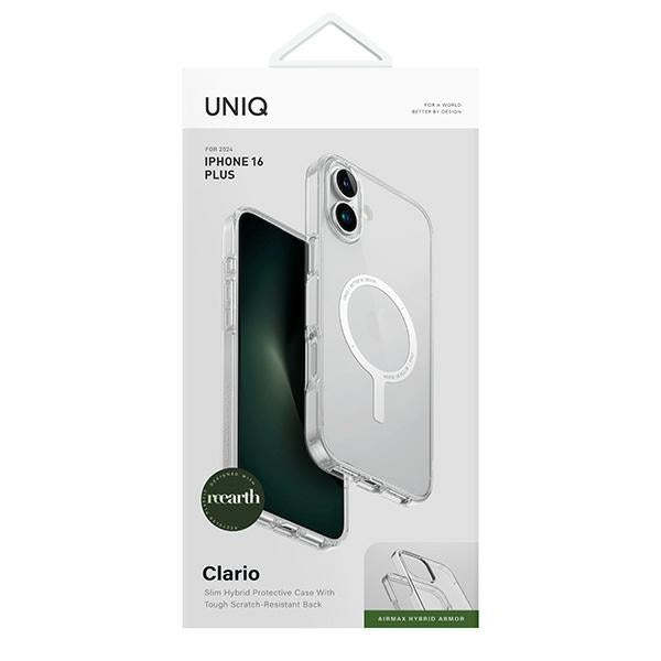 Uniq Clario iPhone 16 Plus 6.7" Magclick Charging case transparent/lucent clear