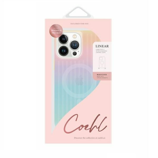 Uniq Coehl Linear Magnetic Charging Case for iPhone 16 Pro Max - Iridescent