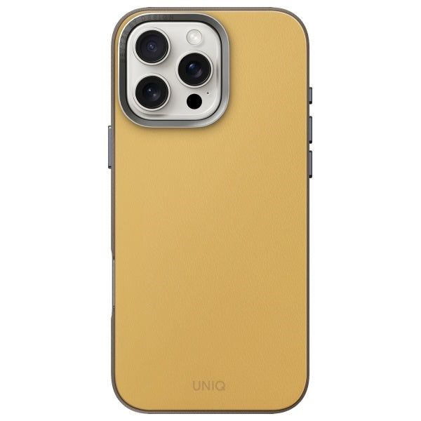 Uniq Lyden DS iPhone 16 Pro 6.3" Magclick Charging case yellow-gray/yellow-gray