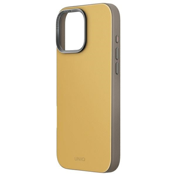 Uniq Lyden DS iPhone 16 Pro 6.3" Magclick Charging case yellow-gray/yellow-gray