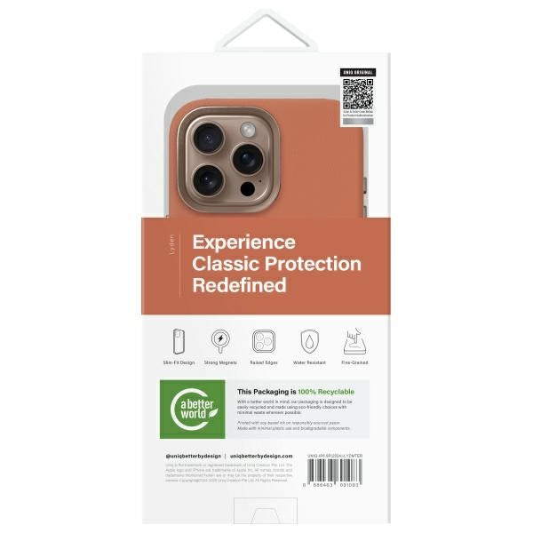Uniq Lyden iPhone 16 Pro Max 6.9" case Magclick Charging terracotta