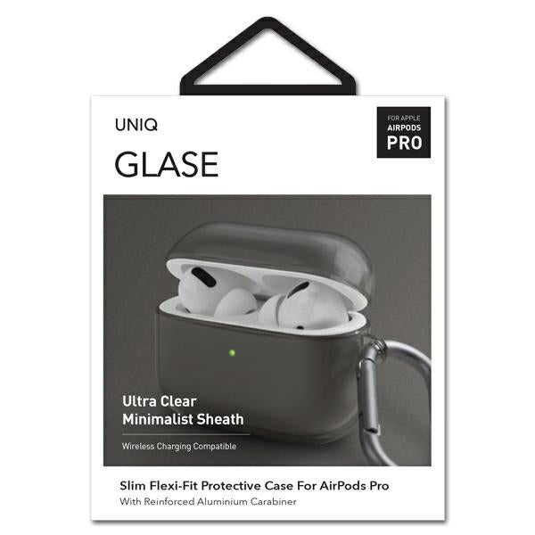 Uniq Glase AirPods Pro case smoked/smoke