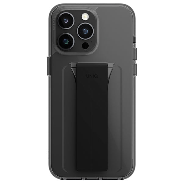 Uniq Heldro Mount case with Stand iPhone 15 Pro 6.1" smoke/vapor smoke