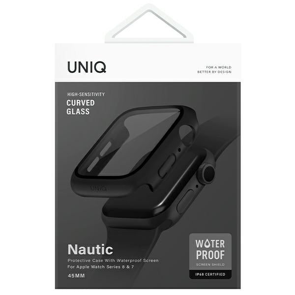 Uniq case Nautic Apple Watch Series 7/8/9 45mm black/black