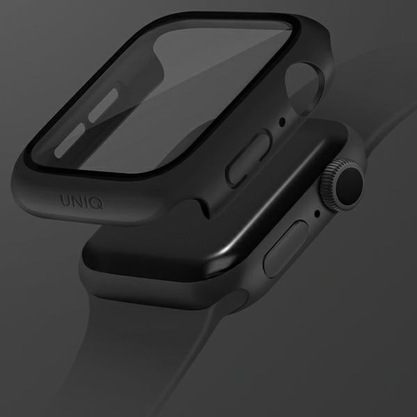Uniq case Nautic Apple Watch Series 7/8/9 45mm black/black