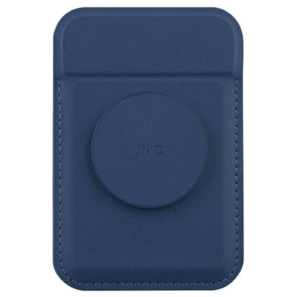 Uniq Flixa magnetic card wallet with stand navy blue