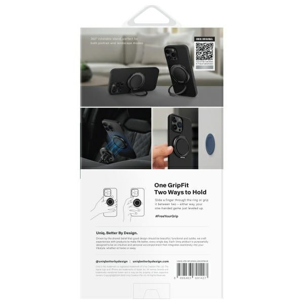 Uniq Keva Air iPhone 16 Pro Max 6.9" Magclick Charging case black/carbon black