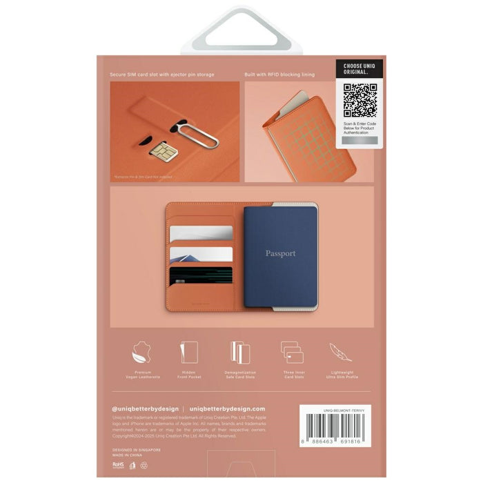 Uniq Belmont RFID Blocking Passport Case - Ivory
