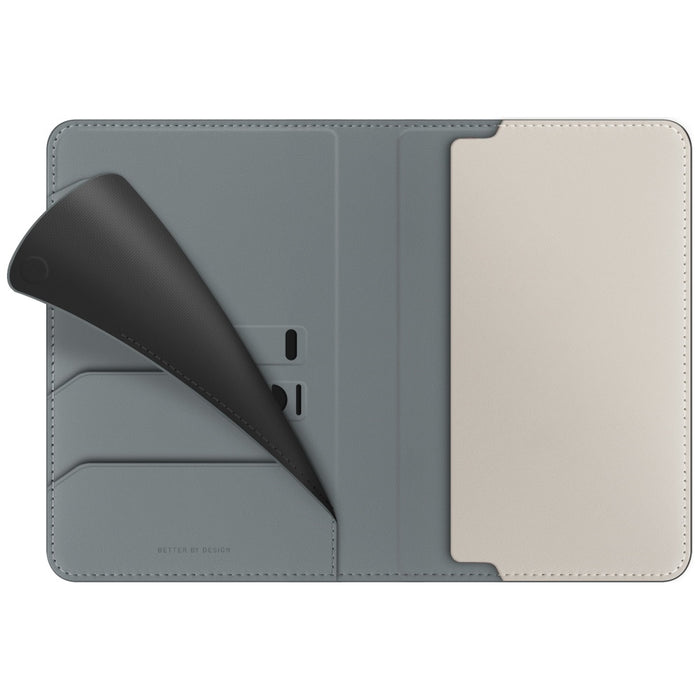 Uniq Belmont RFID Blocking Passport Case - Green/Ivory