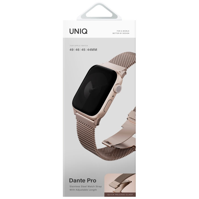 Uniq Dante Pro Apple Watch Strap 44/45/46/49mm Stainless Steel - Pink