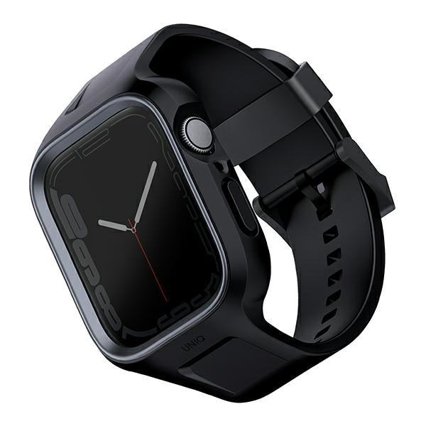 Uniq Monos 2 in 1 Strap + Case for Apple Watch 45/44mm - Black