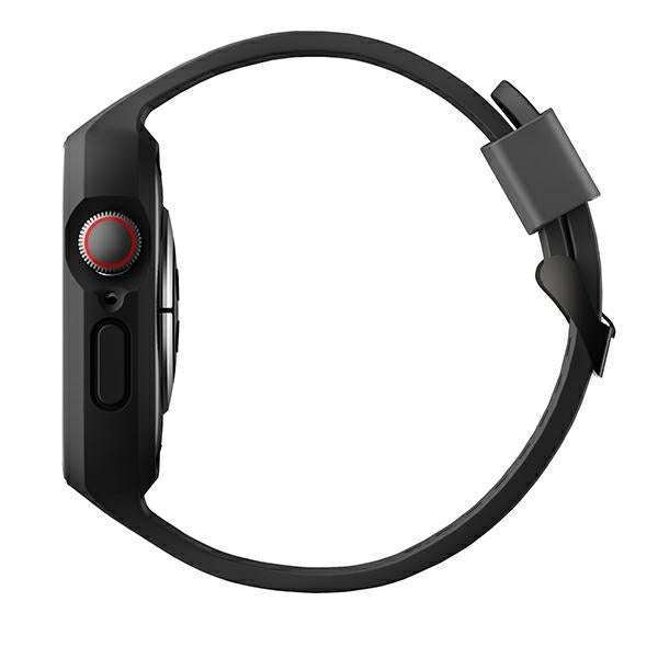Uniq Monos 2 in 1 Strap + Case for Apple Watch 45/44mm - Black