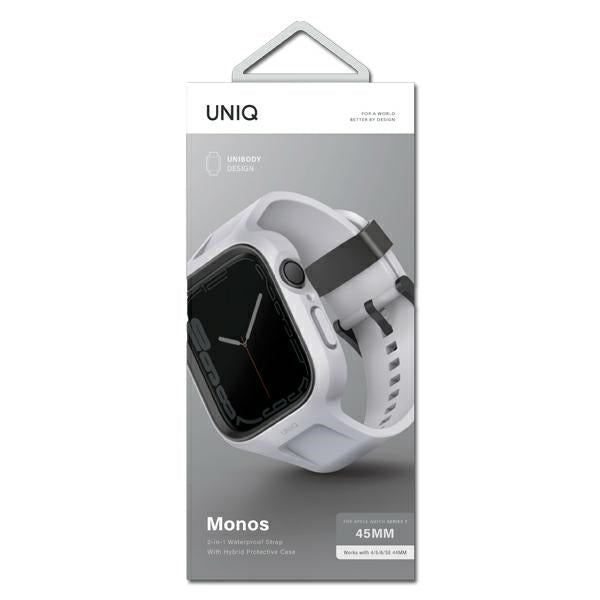 Uniq Monos 2 in 1 Set Strap + Case for Apple Watch 45 / 44 mm - Gray