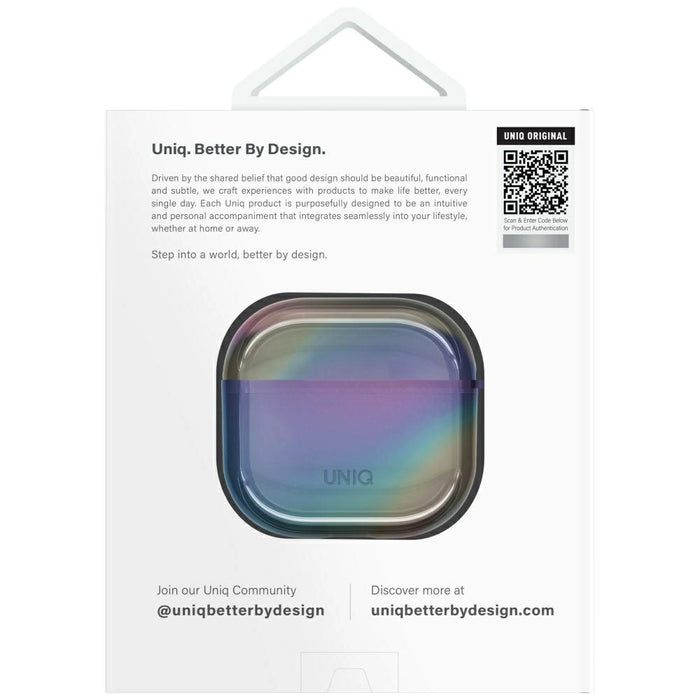 Uniq Iridescia AirPods 4 Hang Case - Holo Multicolor