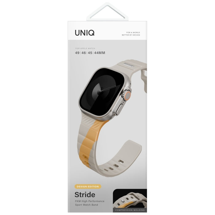 Uniq Stride De Rubber Strap for Apple Watch 44 / 45 / 46 / 49 mm - Beige