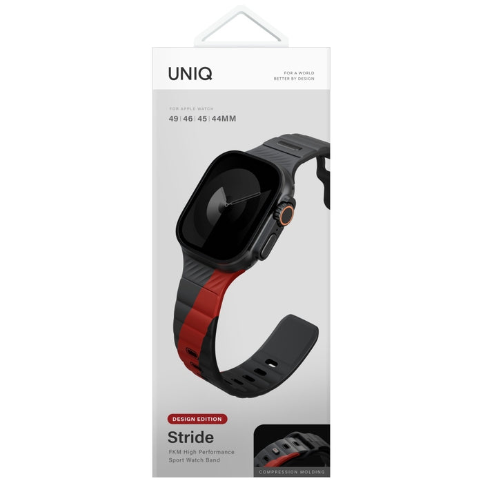 Uniq Stride De Rubber Strap for Apple Watch 44 / 45 / 46 / 49 mm - Gray