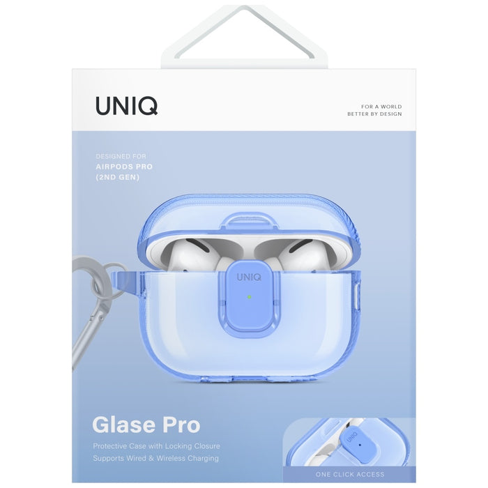 Uniq Glase Pro Case for AirPods Pro 2 - Blue