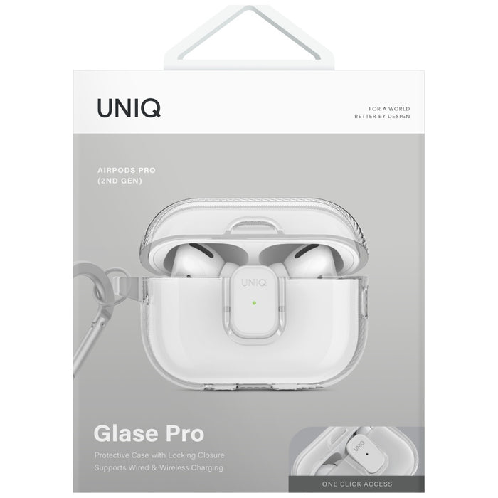 Uniq Glase Pro Case for AirPods Pro 2 - Transparent