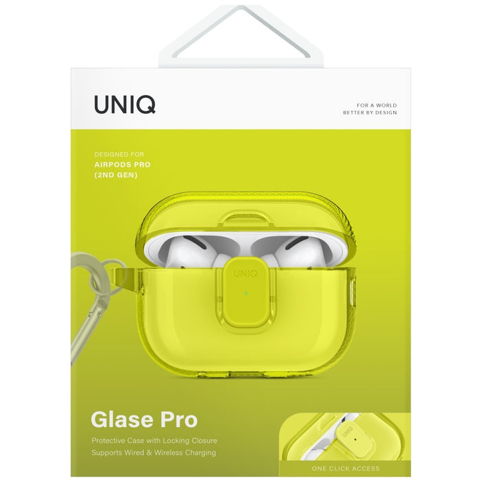 Uniq Glase Pro Case for AirPods Pro 2 - Yellow