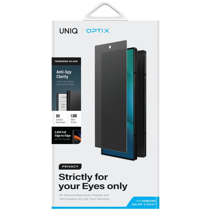 Uniq Optix Privacy tempered glass for Samsung Galaxy Z Fold 7