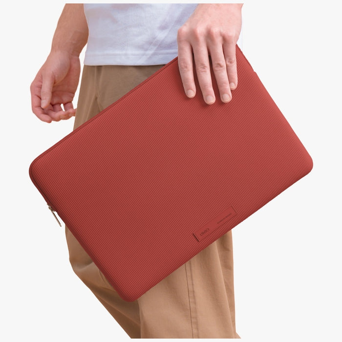 Uniq Cyprus Ridge Edition Laptop Sleeve for a 14" water-resistant neoprene laptop - red