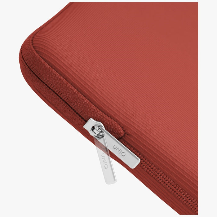 Uniq Cyprus Ridge Edition Laptop Sleeve for a 14" water-resistant neoprene laptop - red