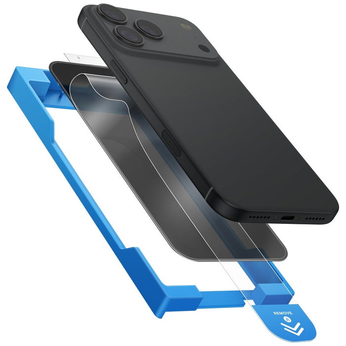 Uniq Optix Exofit Privacy Tempered Glass for iPhone 17 Pro Max with Applicator