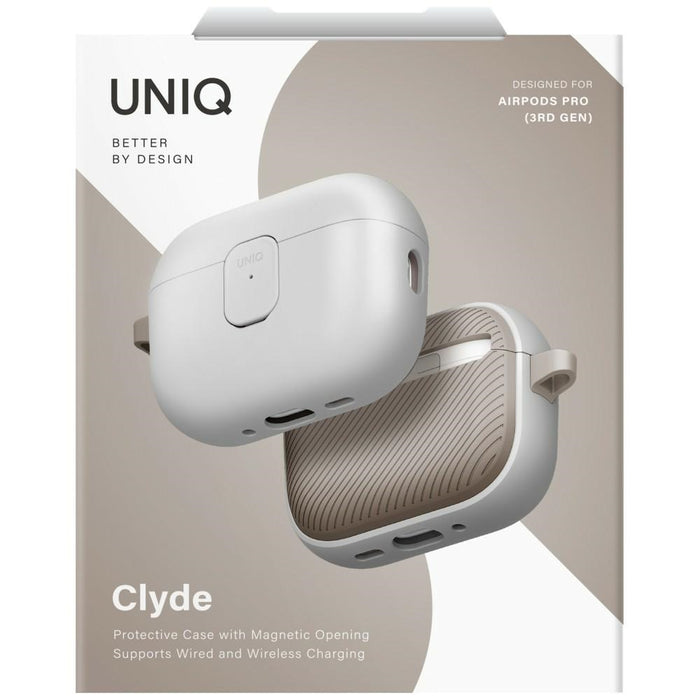 Uniq Clyde Case for AirPods Pro 3rd Gen - Gray-Beige