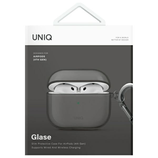 Uniq Glase AirPods 4 Case - Semi-Transparent