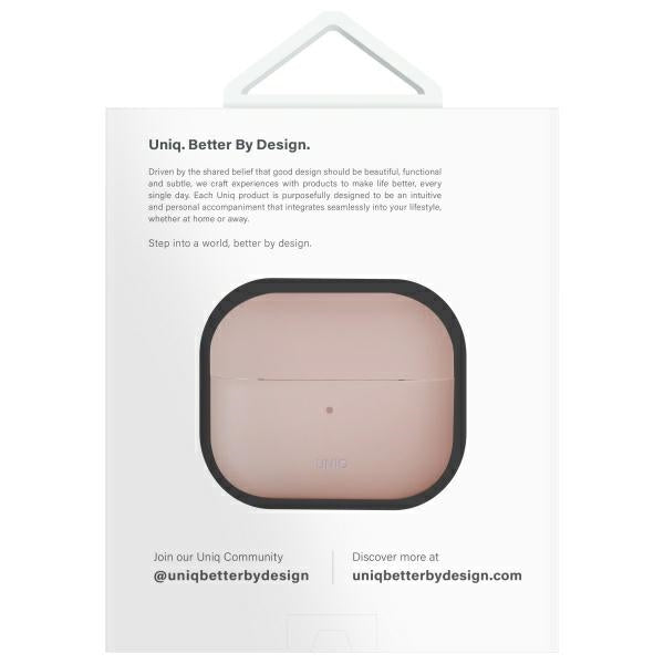Uniq Lino Silicone AirPods 4 Case - Pink