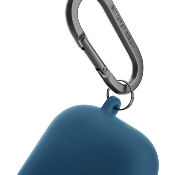 Uniq Nexo AirPods 4 + Ear Hooks Silicone case - blue