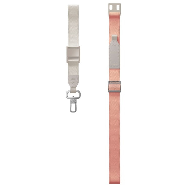Uniq Vista 2-in-1 phone lanyard - peach and beige
