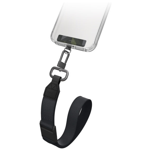 Uniq Vista 2-in-1 phone lanyard - green and black