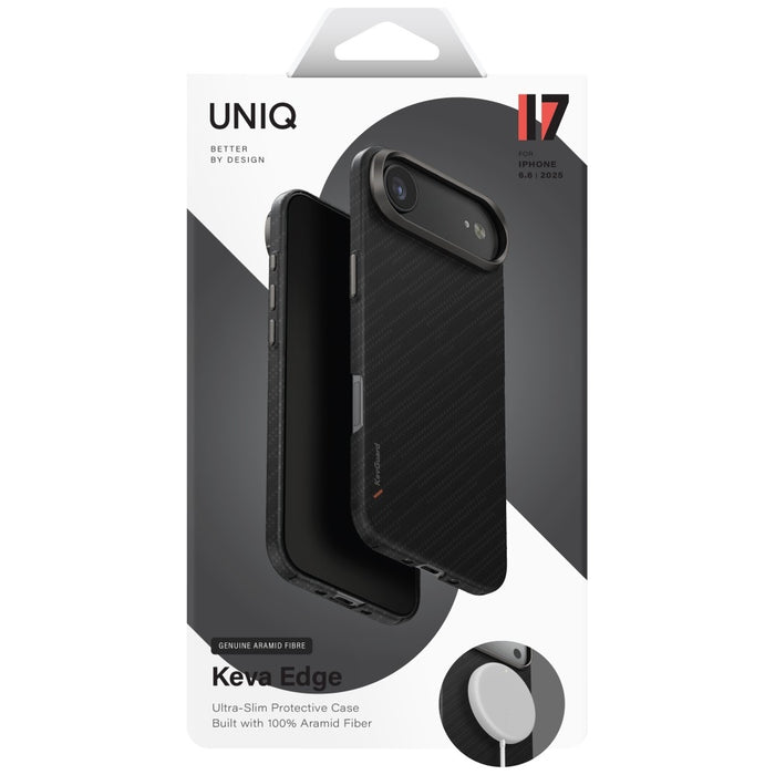 Uniq Keva EDGE Magclick Charging Case for iPhone Air - Black