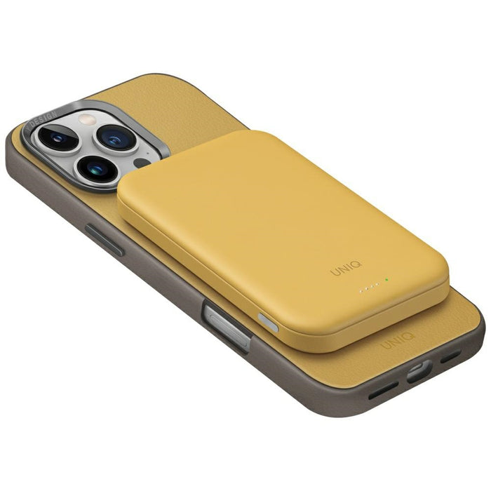 Uniq Lyden Lexa Magnetic 5000mAh PD USB-C MagSafe Power Bank - Yellow