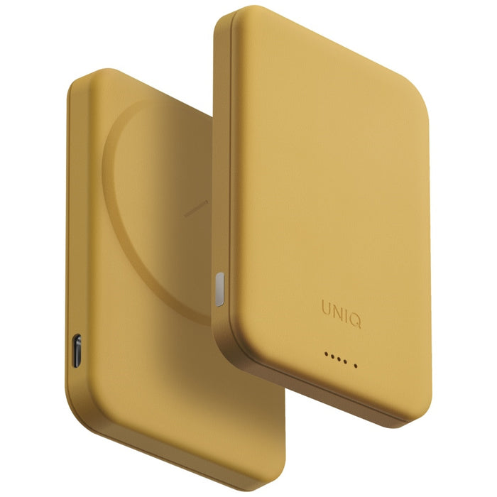 Uniq Lyden Lexa Magnetic 5000mAh PD USB-C MagSafe Power Bank - Yellow