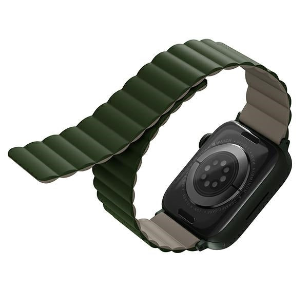 Uniq Revix Magnetic Strap for Apple Watch 42 / 44 / 45 / 49 mm - Green-Beige