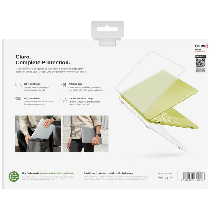 Uniq Claro Case for MacBook Neo - Transparent