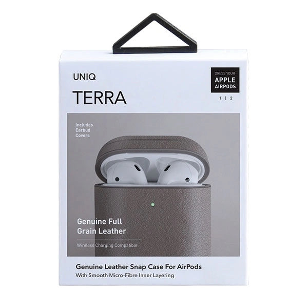 Uniq Terra leather case for AirPods 1 / 2 generation - beige