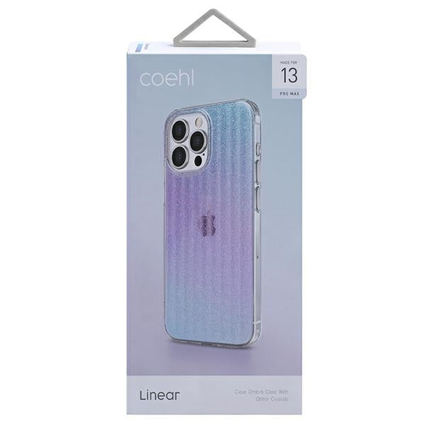 Uniq Coehl Linear case for iPhone 13 Pro Max - pink and blue